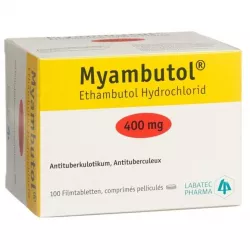 Этамбутол Миамбутол ФРАНЦИЯ Myambutol таб. 400мг №100 в Твери и области фото