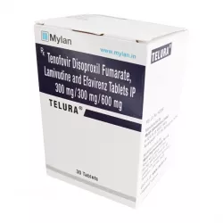 Тенофовир + Ламивудин + Эфавиренз (Telura/Tenolam E) таб. 300мг/300мг/600мг №30 в Твери и области фото
