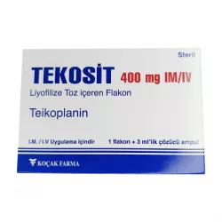 Тейкопланин Текозит :: Tekosit лиофилизат для инъекций 400мг №1 в Твери и области фото